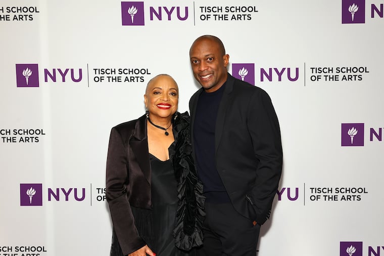 Deborah Willis and Hank Thomas Willis attend the 2023 NYU Tisch School Of The Arts gala in New York City. (Photo by Arturo Holmes/Getty Images)