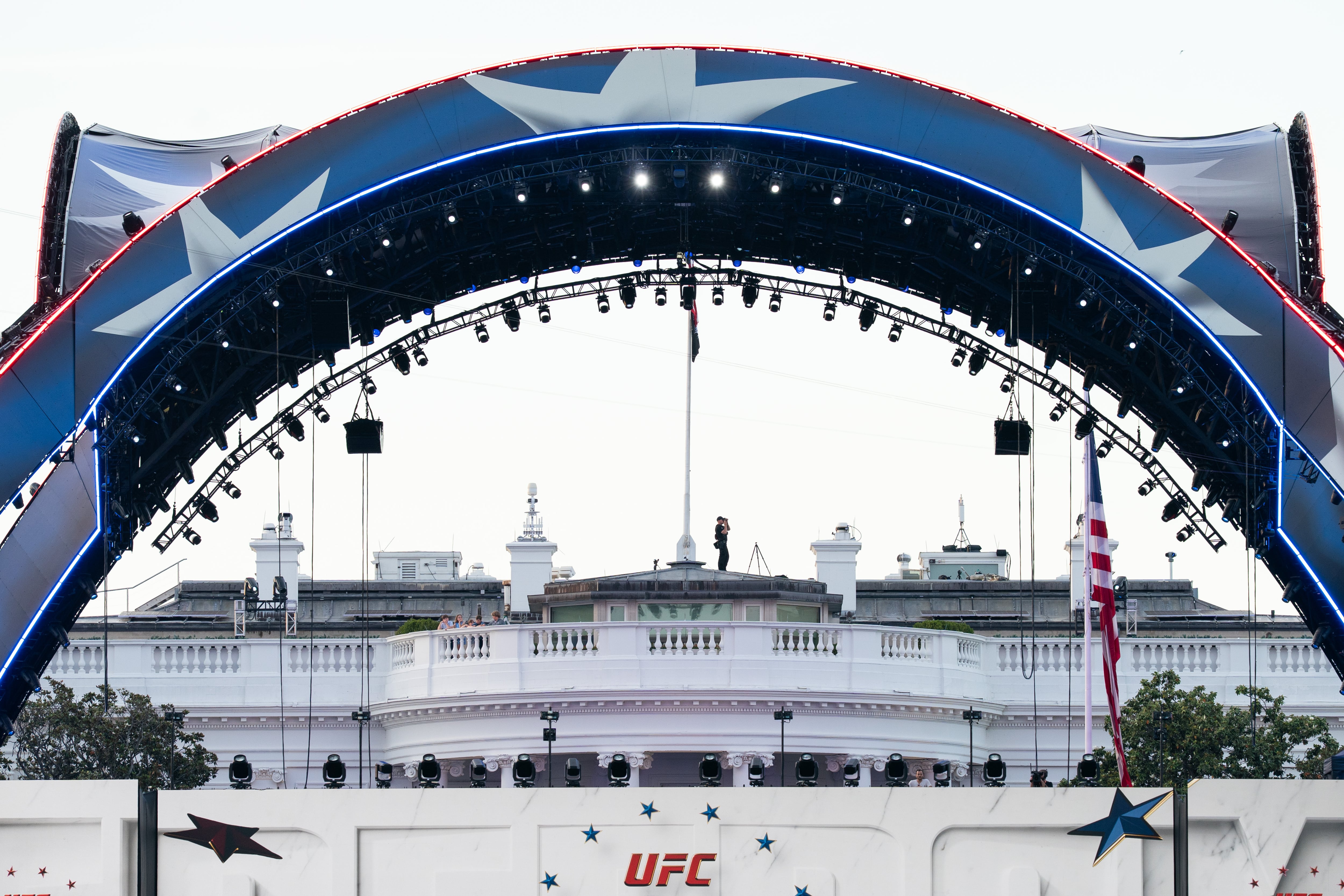 FBI arrests suspects who ‘planned attacks’ targeting White House UFC show, director says