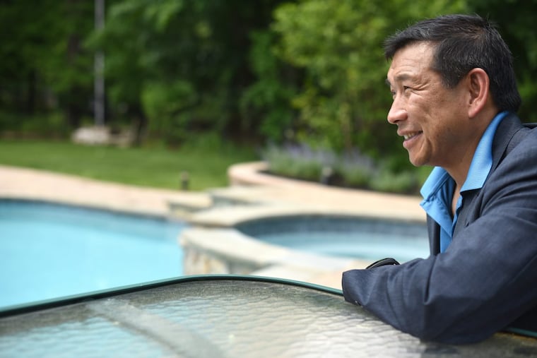 Mark Koide, chief executive of Anthony& Sylvan Pools, at his home in Mendham Township, near Morristown.