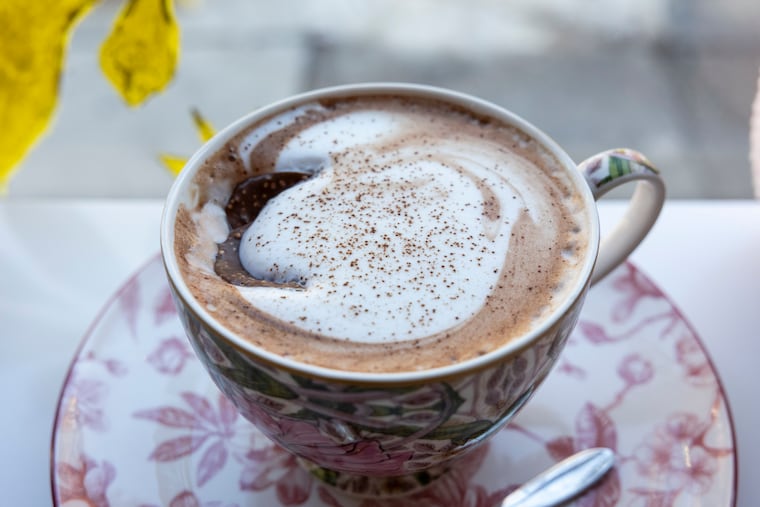 Hot chocolate at La Maison Jaune in Philadelphia, Pa., on Tuesday, Jan. 20, 2026.