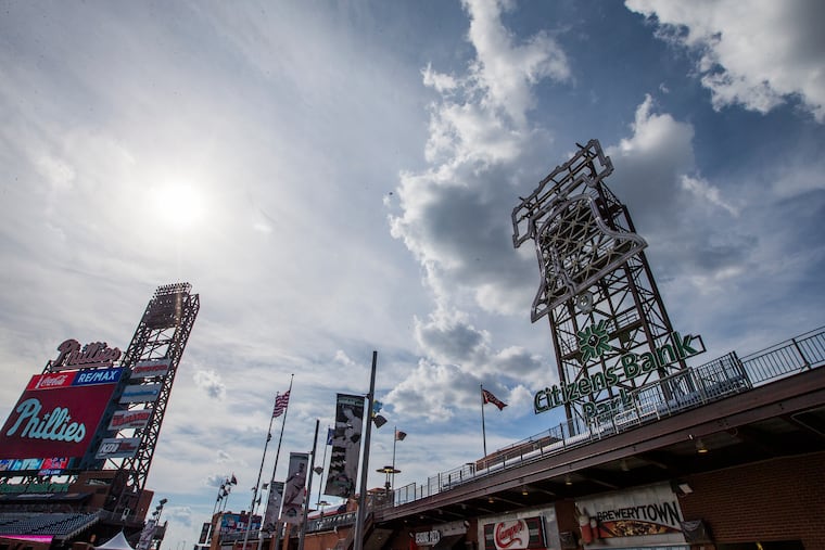 The Liberty Bell in the outfield at Citizens Bank Park on June 25, 2019.