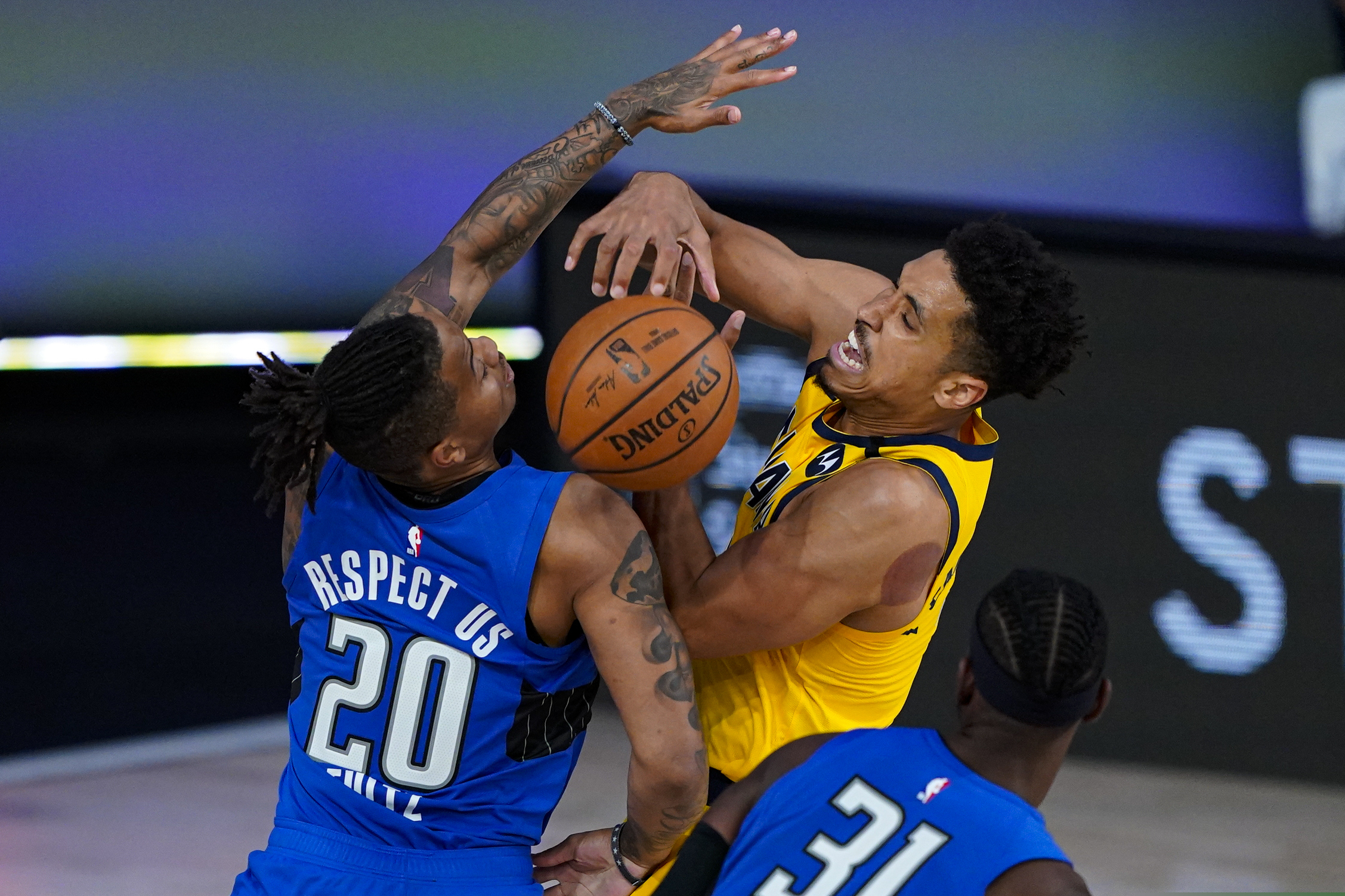 Magic guard Markelle Fultz (20) was the No. 1 pick in the 2017 NBA draft, but his stint with the Sixers was short-lived.