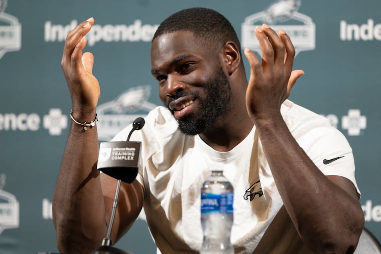 Eagles defensive tackle Moro Ojomo knows another strong year will help take care of his contract situation, one way or another.