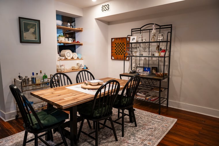 The dining room in Mia Spolansky and Annabel Harp’s home.