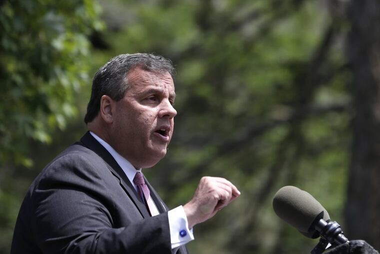 Gov. Christie speaks during a news conference in Trenton. The Supreme Court agreed Tuesday to take up New Jersey’s bid to allow sports betting at its casinos and racetracks.