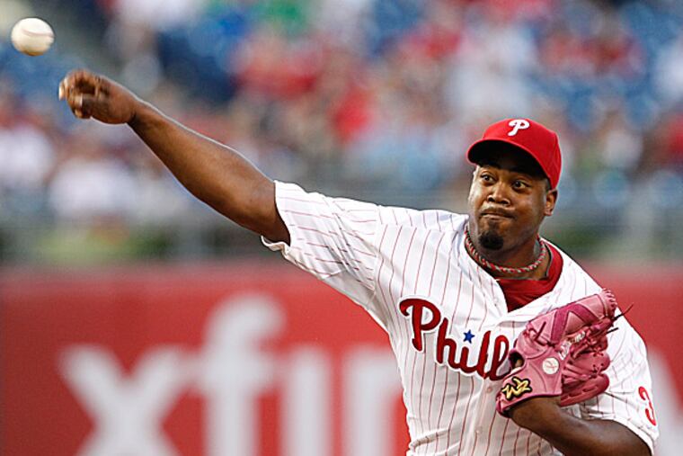 Phillies starting pitcher Jerome Williams. (Ron Cortes/Staff Photographer)