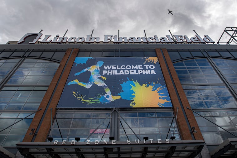 International soccer officials visited Lincoln Financial Field last week as they consider bringing the World Cup to the city in 2026.