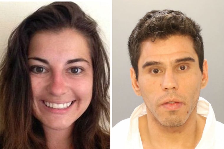 Joshua Hupperterz (right), 29, from North 16th Street was arrested for his involvement in the murder of Jenna Burleigh (left), a 22-year-old student at Temple University. She was last seen about 2 a.m. Aug. 31 near the campus in North Philadelphia.