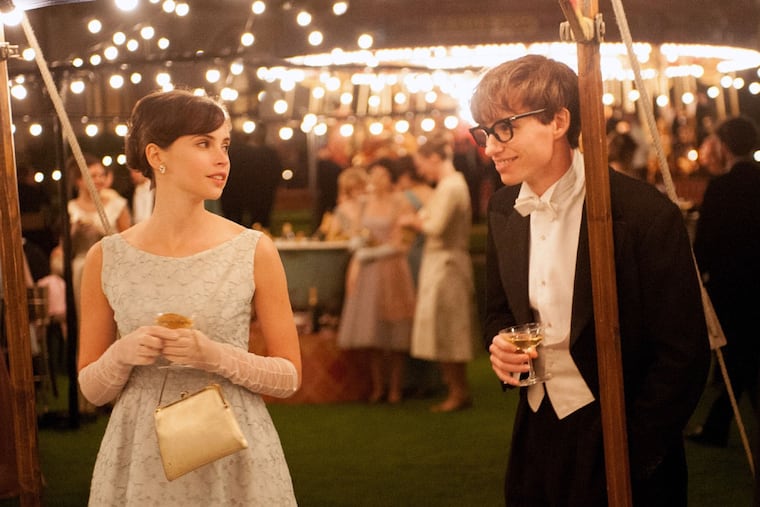 In the beginning: Felicity Jones as Jane Wilde and Eddie Redmayne as Stephen Hawking in "The Theory of Everything."