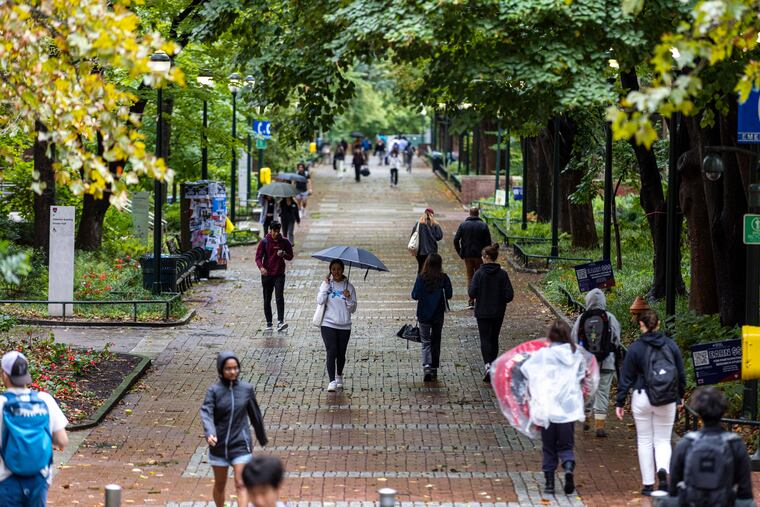 File photo of the University of Pennsylvania campus along Locust Walk on Sept. 23, 2023.