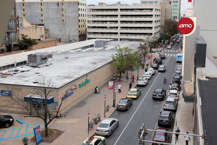 The Philadelphia Greyhound bus terminal at 1001 Filbert St. in 2021.
