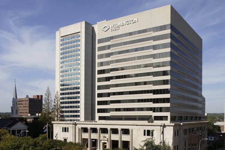 Wilmington Trust’s former headquarters on Rodney Square in Wilmington.