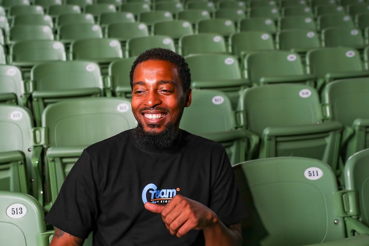 Eric Moody, better known as Chill Moody, poses for a portrait at the Mann Center during a rehearsal in 2023.