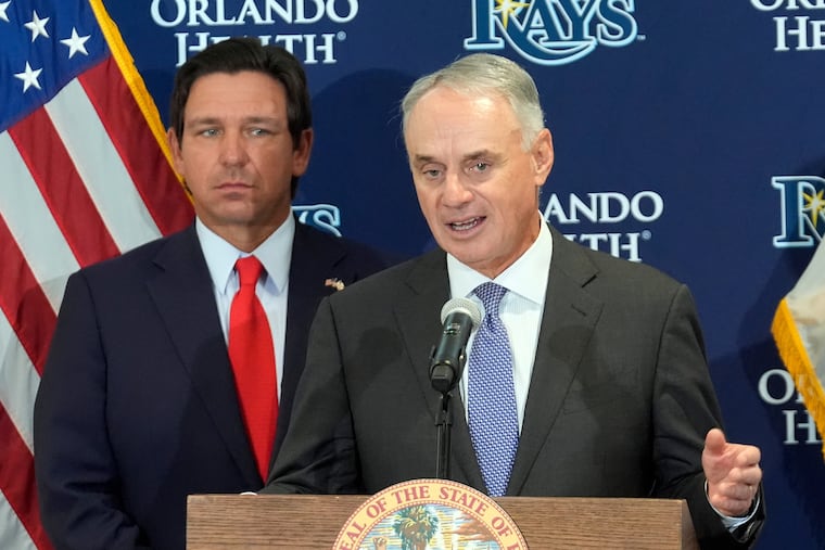 Baseball commissioner Rob Manfred said Thursday they're "a lot closer to there than we were the last time we talked about" major leaguers playing in the Olympics.