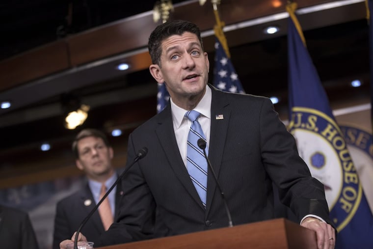 Speaker of the House Paul Ryan, R-Wis., on Capitol Hill in Washington, Tuesday, Nov. 7, 2017.