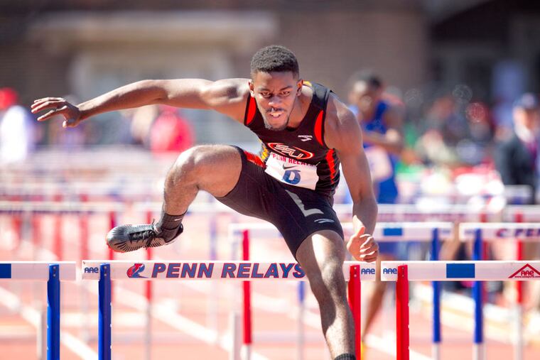 Savannah State, shown here winning the 2013 college men's shuttle hurdles relay championship at the Penn Relays behind Randy Thomas, is one of the more than a dozen Historically Black Colleges and Universities to win at the carnival over the last 100 years. The Penn Relays will honor that anniversary in April.