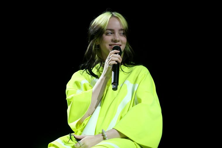 Billie Eilish performs on Thursday, Jan. 23, 2020, in West Hollywood, Calif. The six-time Grammy winner will headline the Firefly Festival in June.