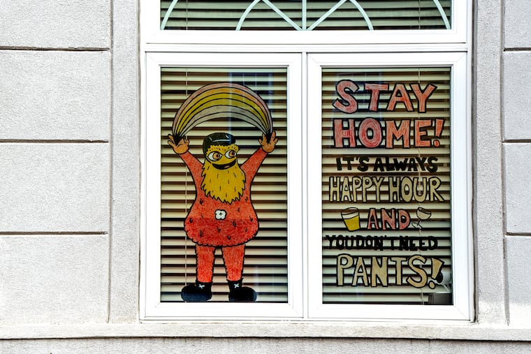 This Gritty South Philly window display is one of many created for the COVID-19 era.