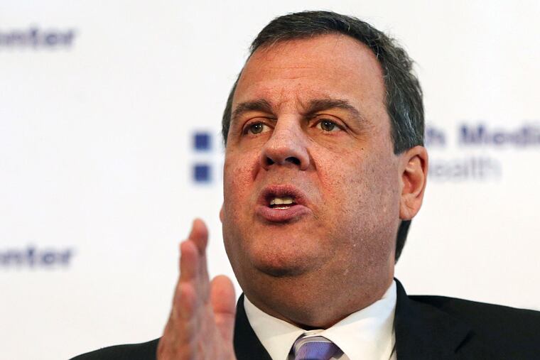 Gov. Christie, while announcing an expanded drug intervention program, also answered questions about Atlantic City.