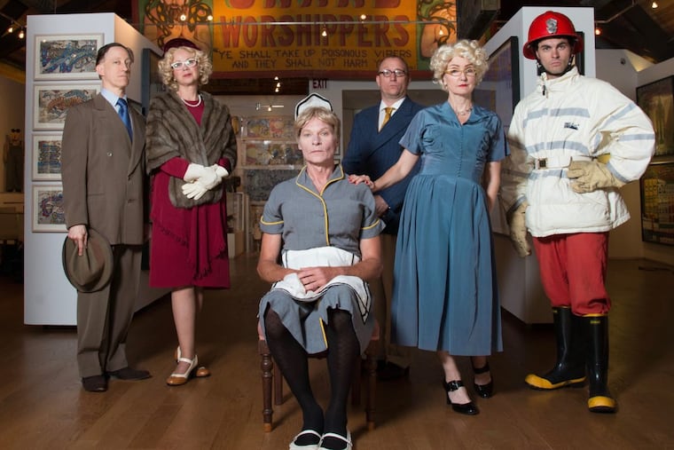 The Cast of Eugene Ionesco’s “The Bald Soprano” by Idiopathic Ridiculopathy Consortium, at the Philadelphia Fringe Festival.