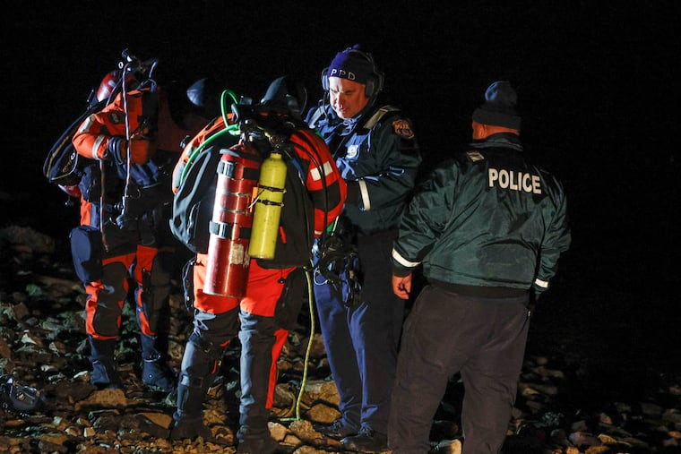 The Philadelphia police marine unit are searching for a man in his 30s who was reportedly swimming in the Delaware River and not seen coming out in the 7000 block of Milnor Street in the 15th police district, Friday, January 10, 2025.