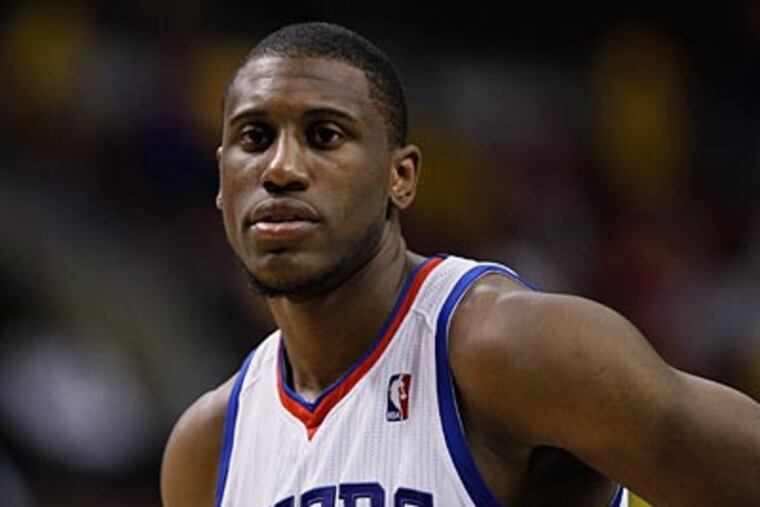 Thaddeus Young did not sign a contract extension with the 76ers by Monday's 5 p.m. deadline. (AP Photo/Matt Slocum)