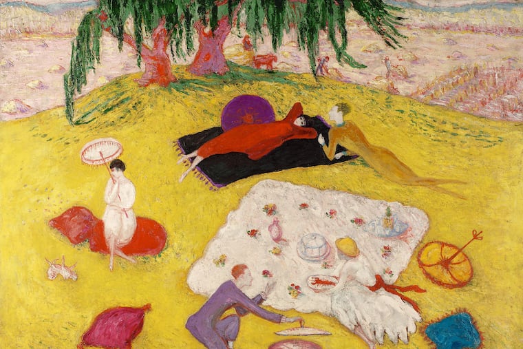 Florine Stettheimer, (1871-1944) "Picnic at Bedford Hills" (1918)