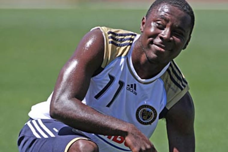 The Union announced the signing of 22-year old forward Freddy Adu on Friday. (Michael Bryant/Staff Photographer)