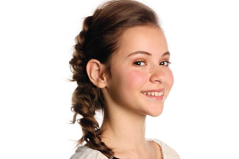 The “Frozen” hairstyle is a solid hit. Model: Madeline Angelides, 13. Hair courtesy of Kirsten Evans, of LunaRosa Salon, 611 S. Orianna St., 215-733-0888. (Michael Bryant/Staff Photographer)