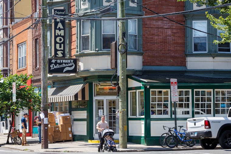 Famous 4th Street Deli, shown in 2024, received a Bib Gourmand award from the Michelin Guide.