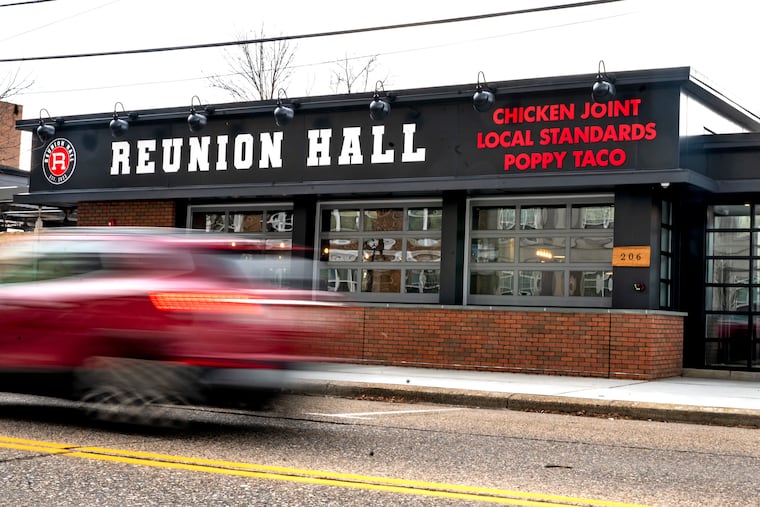 Reunion Hall, a food hall and beer garden, occupies a former auto-parts store in the Westmont section of Haddon Township.