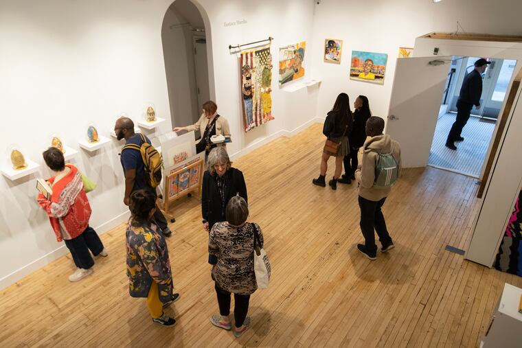 The first floor of the three-story Paradigm Gallery in Old City.
