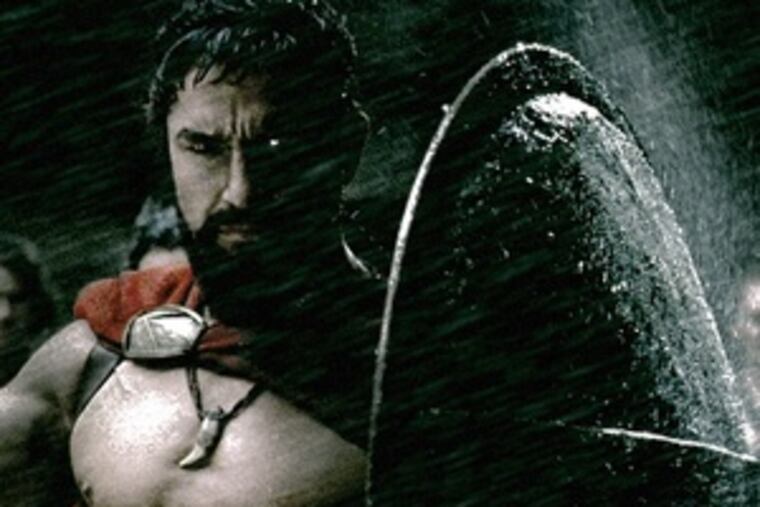 Gerard Butler as Sparta's king bashed the competition.