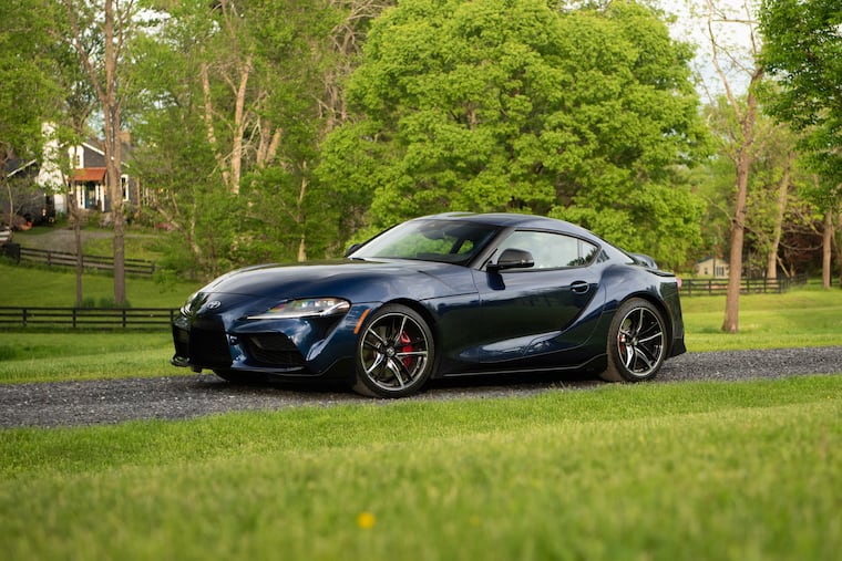 The 2020 Toyota Supra is a delight to behold, and to drive — until it's time to change lanes on a busy highway. Perform that maneuver slowly and with great care.
.