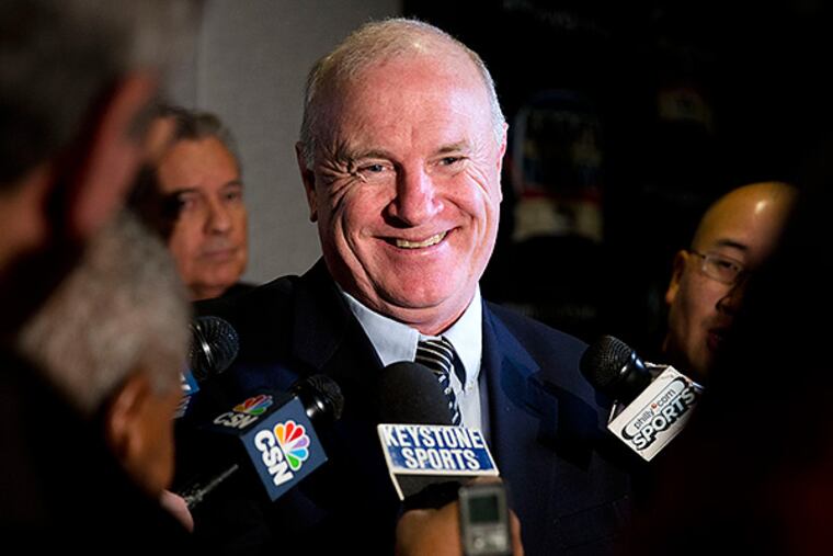 Rich Ellerson was fired for a 20-41 record in five seasons at Army, and fo never beating Navy. (Matt Rourke/AP file photo)