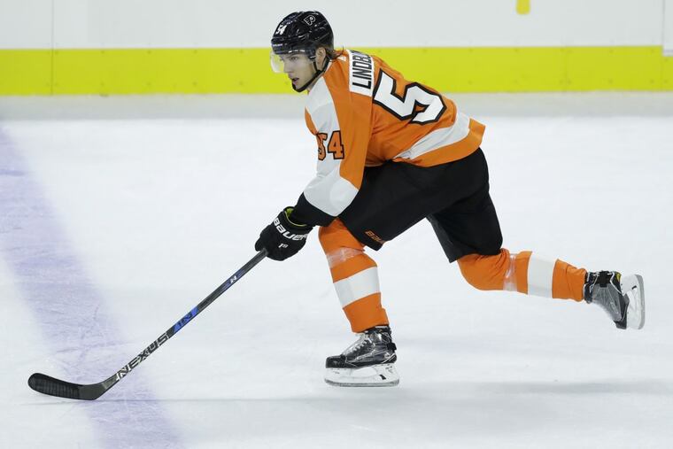 The Flyers’ Oskar Lindblom.