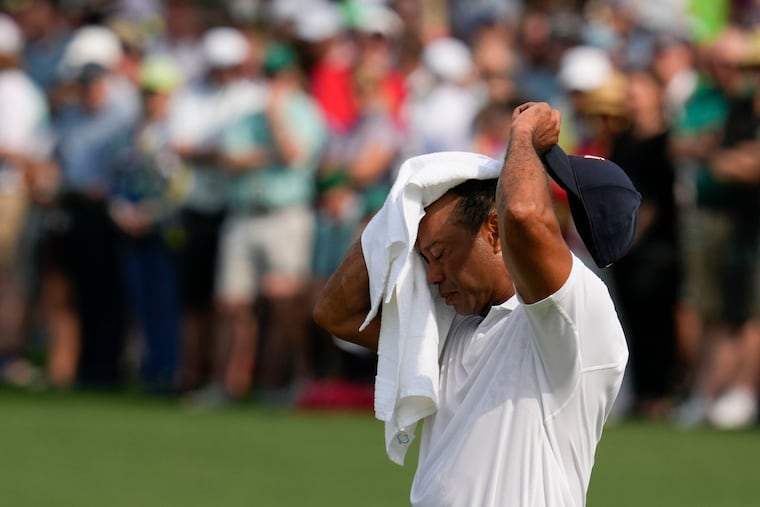 Tiger Woods had an uneven first round at the Masters on Thursday. He finished with a 2-over 74.