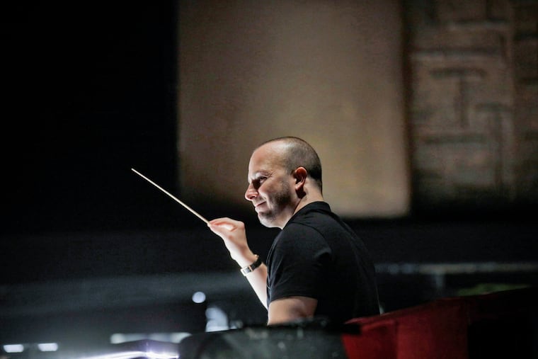 Yannick Nézet-Séguin in rehearsal at the Metropolitan Opera
