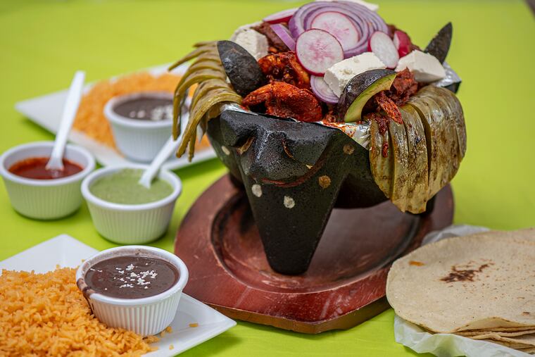 A molcajete dish at El Tacuate in Atlantic City.