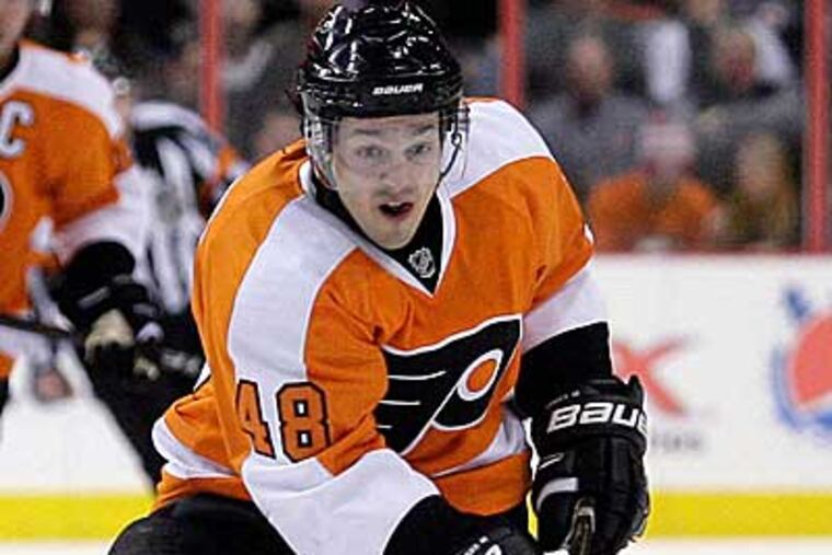 Danny Briere and the Flyers endured the toughest three practices of the season this week. (Yong Kim/Staff File Photo)