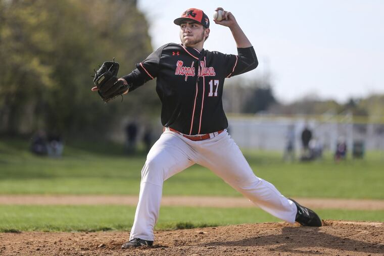 Marple Newtown’s Luke Zimmerman recorded 10 strikeouts Monday in a win over Garnet Valley.