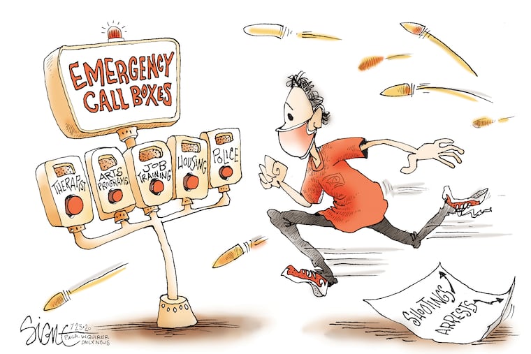 Calls to defund the police in a hail of bullets.