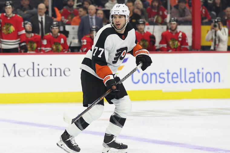 It has been three weeks since reports indicated Tony DeAngelo was set to return to the Carolina Hurricanes. But he remains a Flyer, at least for now.