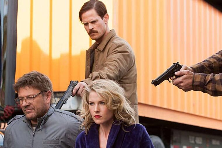 Sean Bean (left), Brendan McCarthy, Ali Larter in TNT's FBI drama "Legends." (RICHARD FOREMAN/ SMPSP)