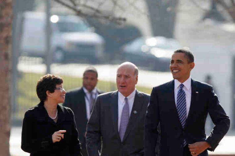 Senior adviser Valerie Jarrett with President Obama and chief of staff William Daley. Jarrett is viewed as a consensus-builder.
