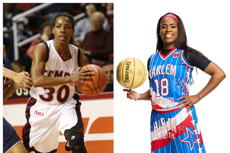 Fatima 'TNT' Lister player two years at Temple. In 2011, she became the first women to join the Harlem Globetrotters since 1993.