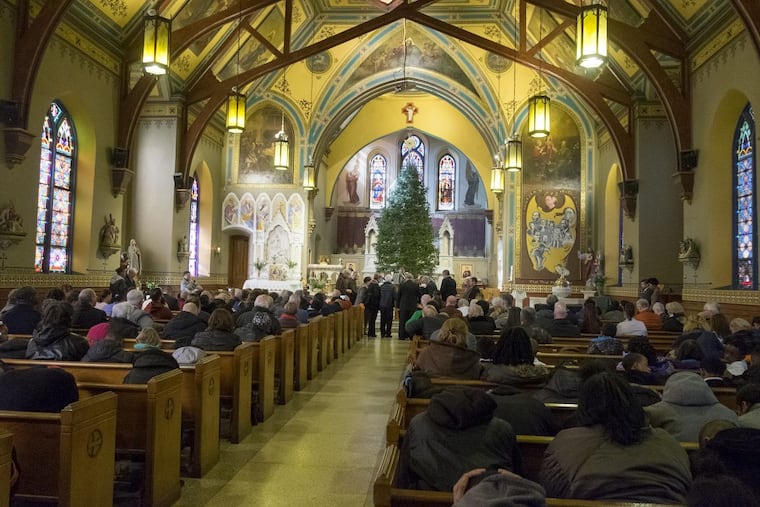 The interior of Sacred Heart Church in Camden.