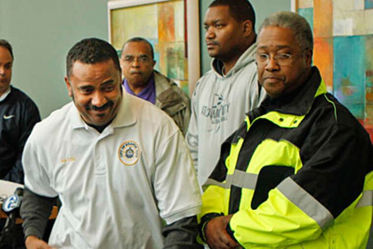 Atlantic City Mayor Lorenzo Langford (center) has been doing something unusual in his hometown, standing up to Chris Christie (not pictured).