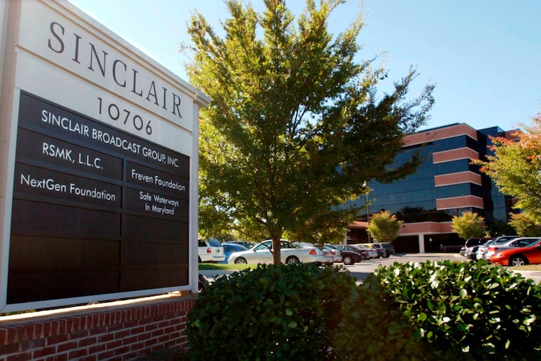 In this Oct. 12, 2004 photo, Sinclair Broadcast Group, Inc.'s headquarters is pictured in Hunt Valley, Md. The company owns and/or operates 21 regional sports networks and owns, operates and/or provides services to 185 television stations in 86 markets.