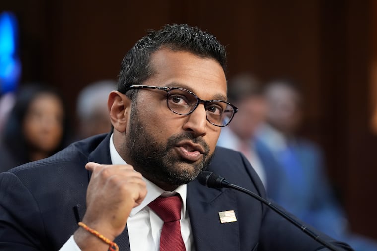 Kash Patel, President Donald Trump's choice to be director of the FBI, appears before the Senate Judiciary Committee for his confirmation hearing at the Capitol on Jan. 30, 2025.